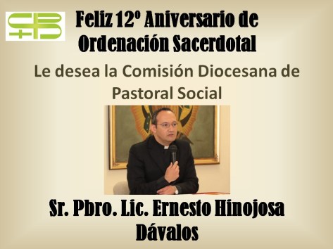 Felicitación Pbro. Ernesto