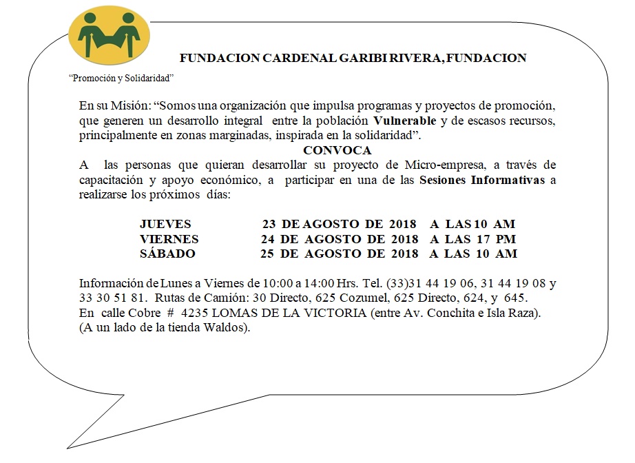 Convocatoria FCGR 2018